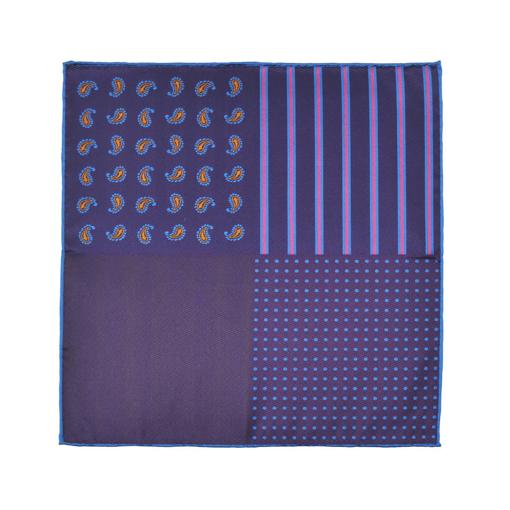 Luxury Colourful And Versatile Men's Silk Pocket Square By YHIM London