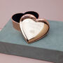 Rose Gold Coloured Engraved Heart Trinket Box, thumbnail 1 of 6