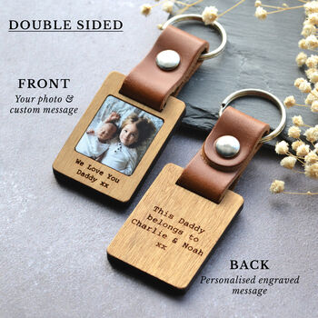 Personalised New Dad Photo Keyring, 4 of 12