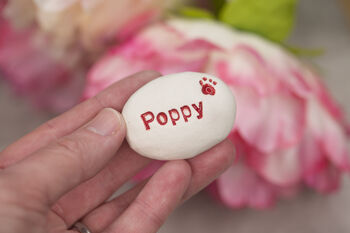 Personalised Pet Memorial Sympathy Gift Pocket Pebble, 5 of 12