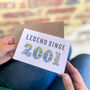 Personalised Legendary Milestone Birthday Card, thumbnail 2 of 2