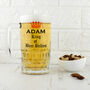 Personalised King Of Beer Bellies Glass Tankard, thumbnail 1 of 5