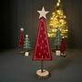 Red Felt Large Tree Christmas Decoration, thumbnail 1 of 3