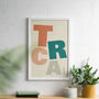 Personalised Typographic Family Initials Print, thumbnail 2 of 6