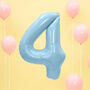 Blue Any Age Foil Number Birthday Balloon, thumbnail 4 of 10