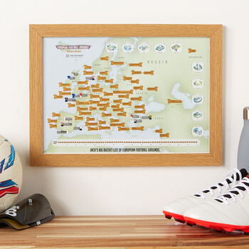 Personalised European Football Grounds Scratch Poster, 7 of 7