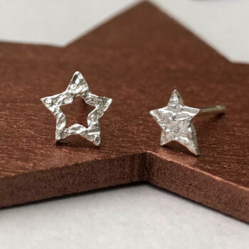 Sterling Silver Mini Rock Star Mismatched Earrings, 7 of 12
