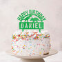 Personalised Acrylic Dinosaur Birthday Cake Topper, thumbnail 1 of 2