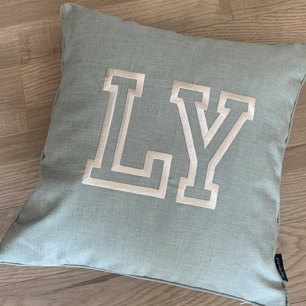 Personalised Plain Piped Cushion Cover, 1 of 6
