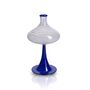 Handmade Supporto Blu Neck Wide Rim Glass Vase, thumbnail 5 of 5