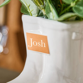 Personalised Welly Boot Garden Planter, 3 of 9