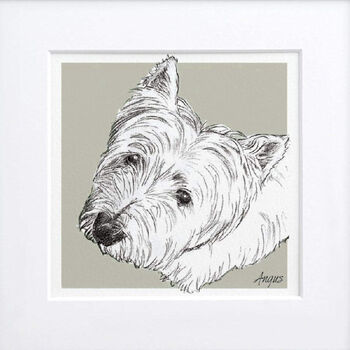 Personalised Pet Dog Lover Portrait, 8 of 12