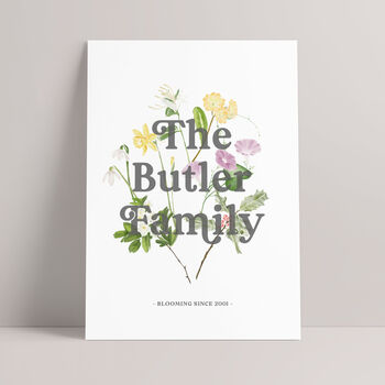 Family Tree Flower Print, 7 of 12