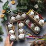 Personalised Hand Lettered Ceramic Christmas Baubles, thumbnail 5 of 9