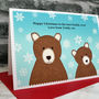 'Bears' Personalised Christmas Card From Baby Or Child, thumbnail 3 of 3
