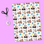 90s Romcom Wrapping Paper – Iconic Hair Style Gift Wrap, thumbnail 8 of 9