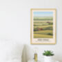 High Weald Aonb Travel Poster Art Print, thumbnail 2 of 8