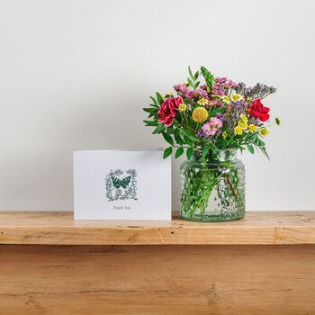 'Thank You' Fresh Flower Posy And Card Gift, 11 of 11