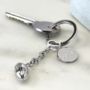Sterling Silver Rugby Ball Keyring, thumbnail 5 of 6
