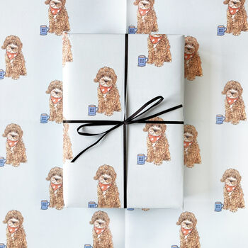 Cockapoo Father's Day Wrapping Paper, 4 of 4