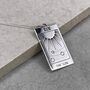 Sterling Silver Tarot Necklace The Sun, thumbnail 1 of 12