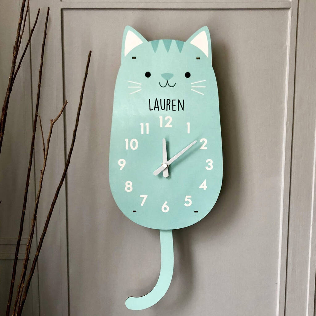 Children's Personalised Wall Clock By Pink Pineapple Home & Gifts