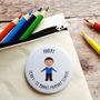 Personalised School Bag Tag Or Badge, thumbnail 3 of 4