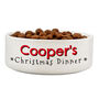 Personalised Christmas Dinner Dog Or Cat Bowl, thumbnail 2 of 5