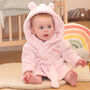 Personalised Baby Dressing Gown Gift For Little Girl, thumbnail 6 of 11
