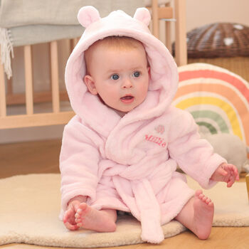 Personalised Baby Dressing Gown Gift For Little Girl, 6 of 11