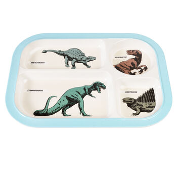 Children's Dinosaur Design Melamine Food Tray, 2 of 6