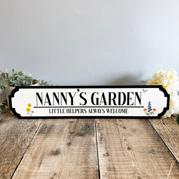 Personalised Floral Garden Sign For Home Decoration, 2 of 6