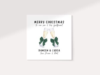 Personalised Christmas Card For Son And Girlfriend, 5 of 8