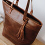 Leather Shoulder Bag Tote, thumbnail 2 of 6