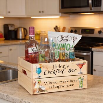 Personalised Cocktail Bar Gift Crate, 3 of 5