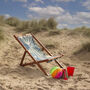 Chill Out Summer House Floral Deckchair, thumbnail 1 of 3