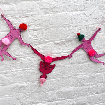 Super Fun Festive Moveable Naked Bunting, 3 of 9