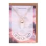Clear Quartz Crystal Point Necklace With Greetings Card, thumbnail 1 of 5