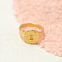 Classic Chunky Textured Signet Ring, thumbnail 2 of 11