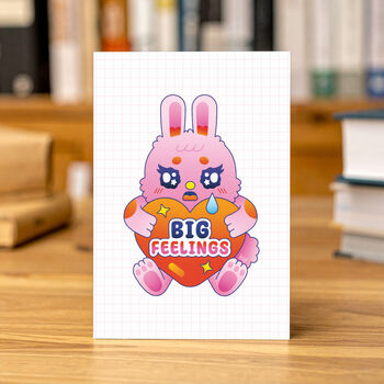 Cute Big Feelings Greeting Card, 2 of 4