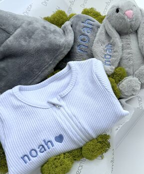 Personalised Toddler And Baby Gift Set Box Celebration, 2 of 12