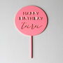 Personalised Happy Birthday Cake Topper, thumbnail 5 of 6