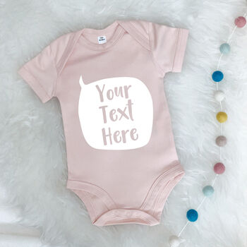 Personalised Speech Bubble Babygrow New Baby Gift, 3 of 9
