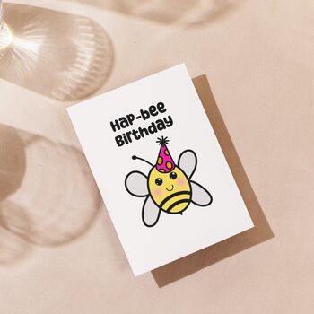 Happy Birthday Bumble Bee Card, 4 of 5