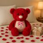Personalised Love You Balloons Large Red Teddy Bear, thumbnail 6 of 7
