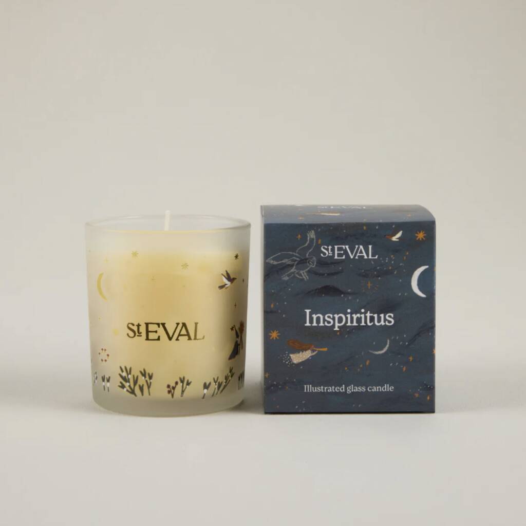 Inspiritus Christmas Scented Glass Candle, 1 of 2