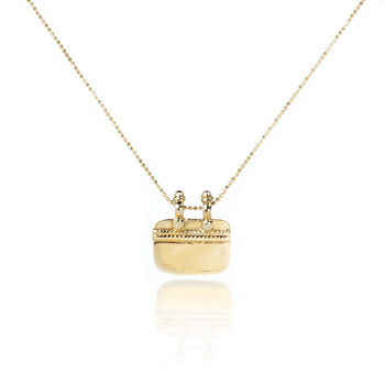 The Sanctuary Pendant Necklace In Sterling Silver/Gold Plated, 2 of 5