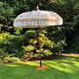 Cream And Gold Hand Painted Garden Parasol, thumbnail 1 of 4