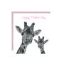 Happy Mother's Day Giraffe And Baby Card, thumbnail 1 of 2