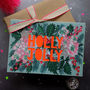 Holly Jolly Neon Floral Papercut Christmas Card, thumbnail 3 of 6